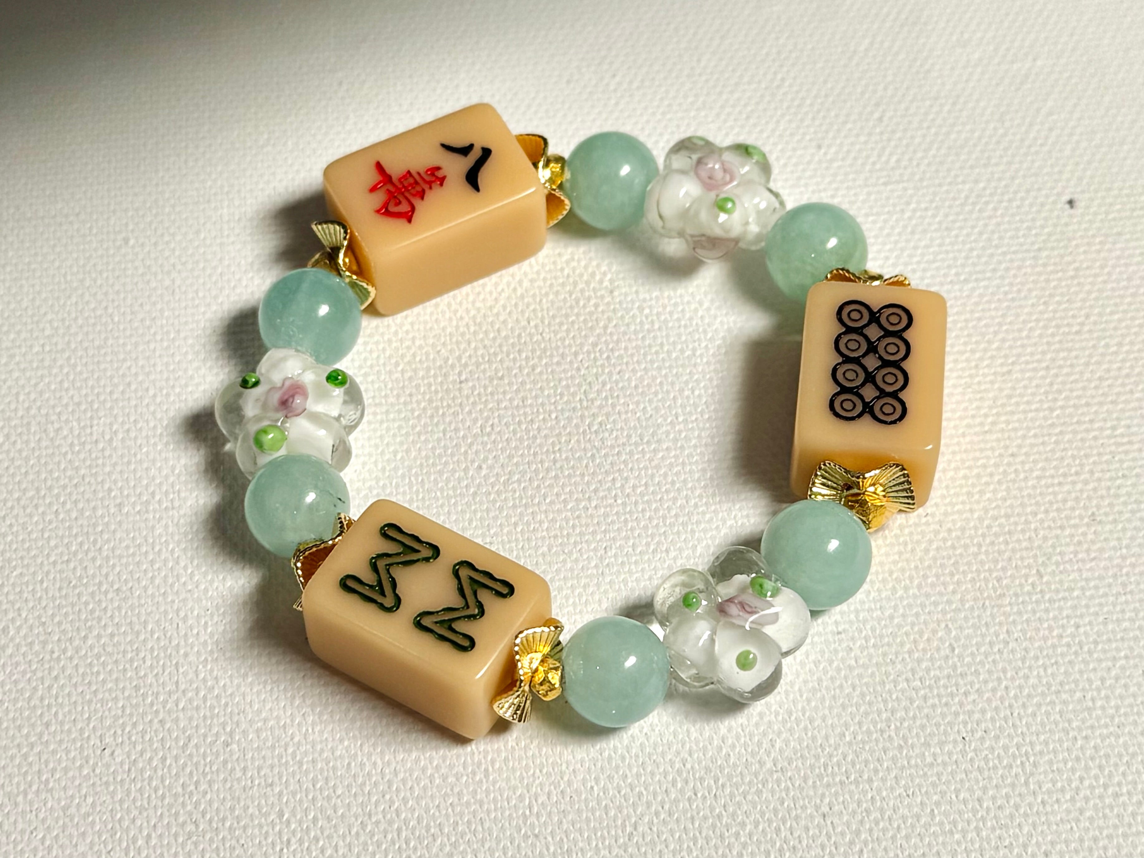 DOT, BAM, CRAK! Mahjong Nude Tile Bracelet