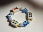 DOT, BAM, CRAK! Mahjong White Tile Bracelet