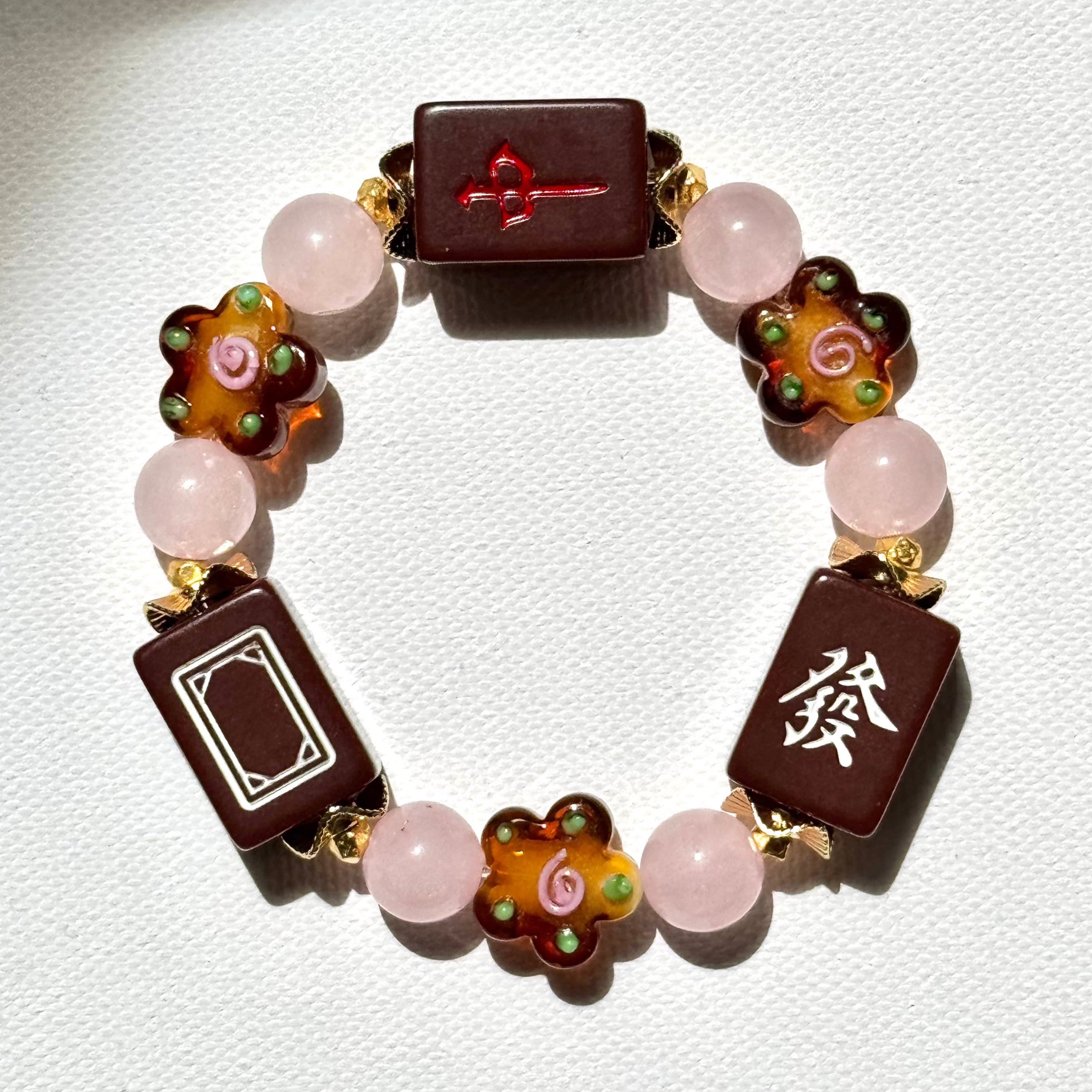 DOT, BAM, CRAK! Mahjong Chocolate Tile Bracelet