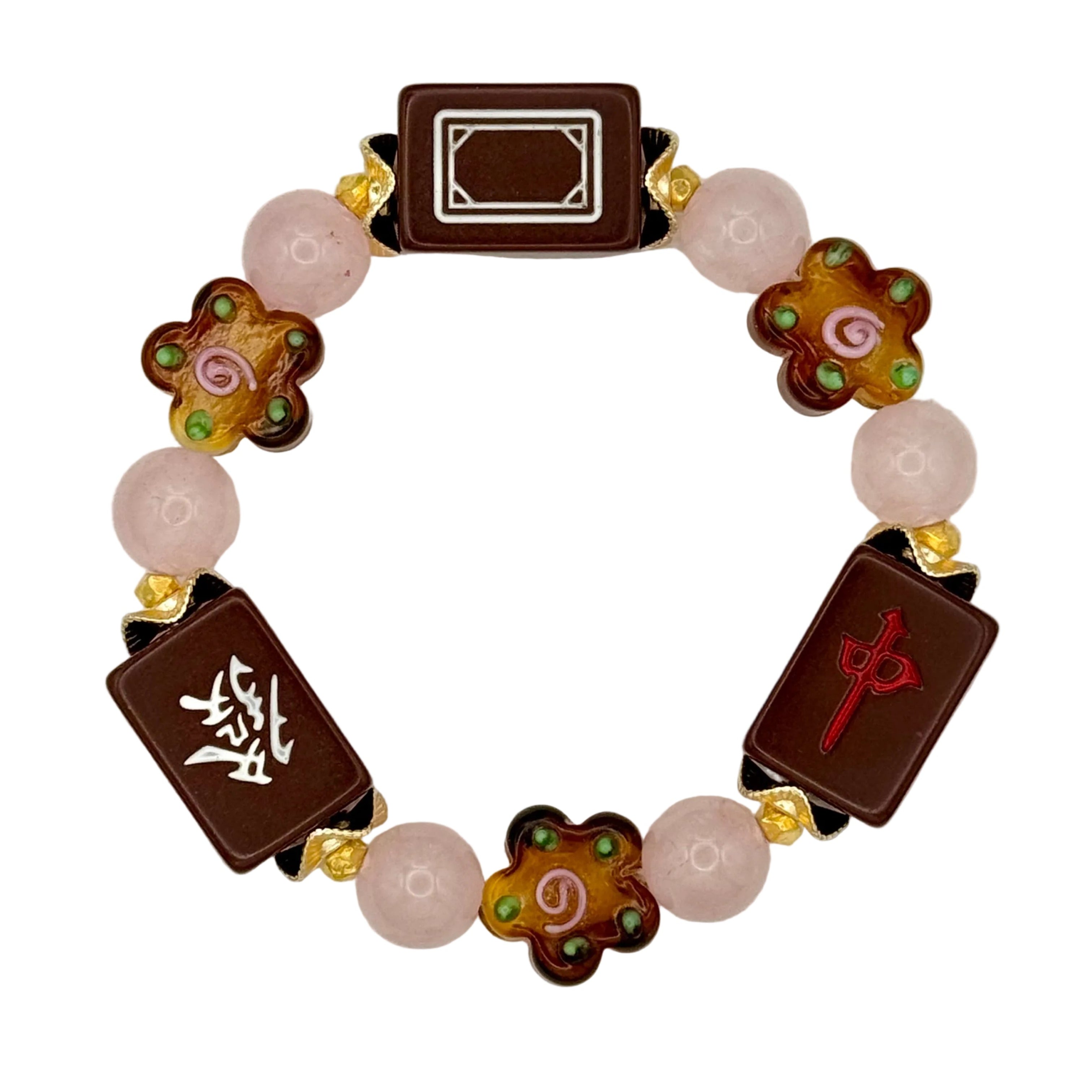 DOT, BAM, CRAK! Mahjong Chocolate Tile Bracelet