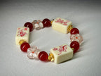 DOT, BAM, CRAK! Mahjong Cream Tile Bracelet