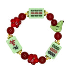 DOT, BAM, CRAK! Mahjong Green Tile Bracelet
