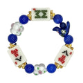 DOT, BAM, CRAK! Mahjong White Tile Bracelet