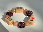 DOT, BAM, CRAK! Maxi Flower Mahjong Nude Tile Bracelet