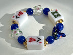 DOT, BAM, CRAK! Mahjong White Tile Bracelet
