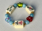 DOT, BAM, CRAK! Mahjong Cream Tile Bracelet